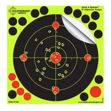 20 * 20 cm 8 Zoll Bullseye Splatter Burst Reactive Shooting Klebepapierziel zum Schießen von 10 Packungen